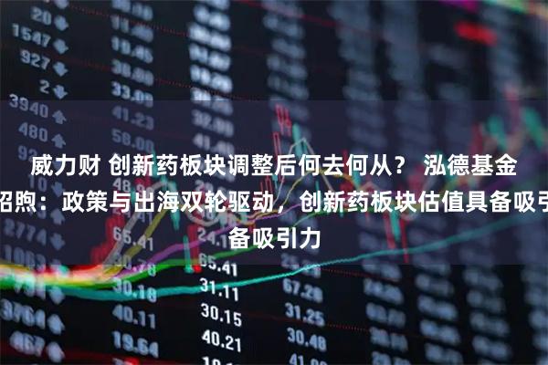 威力财 创新药板块调整后何去何从? 泓德基金操昭煦:政策与出海双轮驱动,创新药板块估值具备吸引力