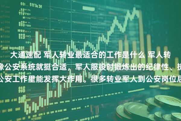大通速配 军人转业最适合的工作是什么 军人转业适合的工作有不少。像公安系统就挺合适，军人服役时锻炼出的纪律性、执行力和应变能力，在公安工作里能发挥大作用。很多转业军人到公安岗位后，迅速适应，在维护治安、打击犯罪等方面表现出色。还有消防救援岗位，军人的身体素质和团队协作精神，能让他们快速掌握消防技能