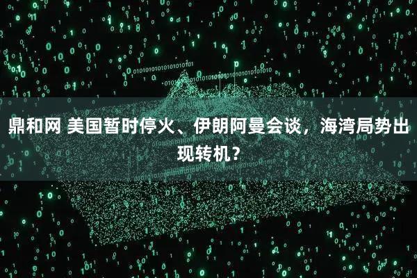 鼎和网 美国暂时停火、伊朗阿曼会谈，海湾局势出现转机？
